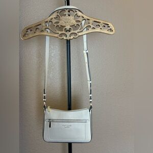 Kate Spade New York Pebbled Leather Crossbody – Neutral Cream